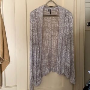 Purple and White Cardigan